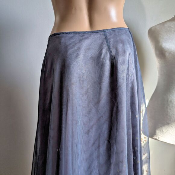 NWT Vintage Y2K Express Maxi Skirt Prom Sequin Mermaid Whimsygoth Size 7 - Picture 11 of 15